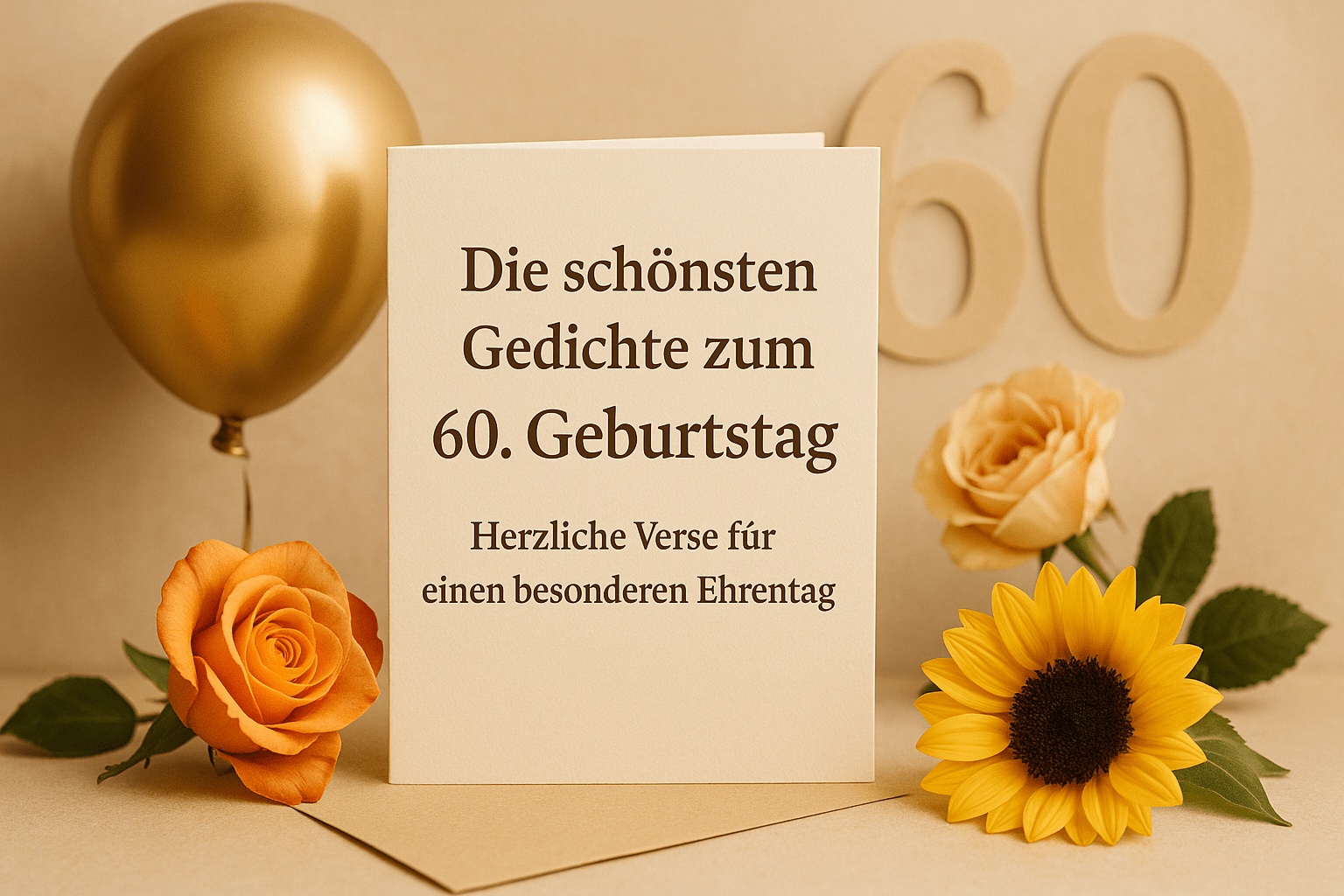 Die schönsten Gedichte zum 60. Geburtstag – Herzliche Verse für einen besonderen Ehrentag