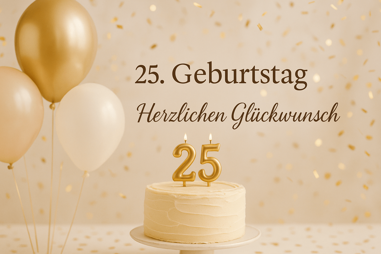 Herzlichen Glückwunsch zum Geburtstag 25 – Die schönsten Wünsche zum 25. Geburtstag