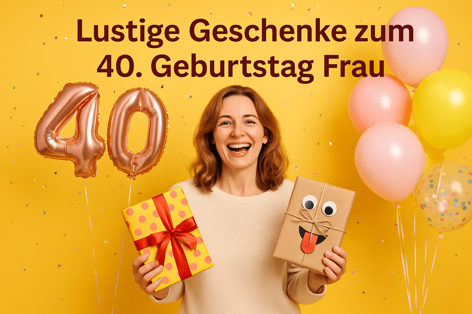 20 Ideen für ein lustiges Geschenk zum 40. Geburtstag Frau – Witzig, originell & unvergesslich
