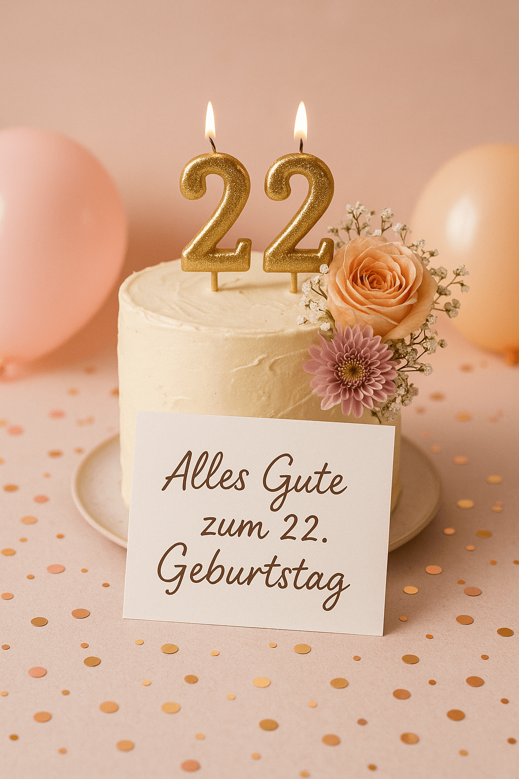 22 Schöne Glückwünsche zum 22. Geburtstag Frau – Liebevolle Worte für ihren besonderen Tag