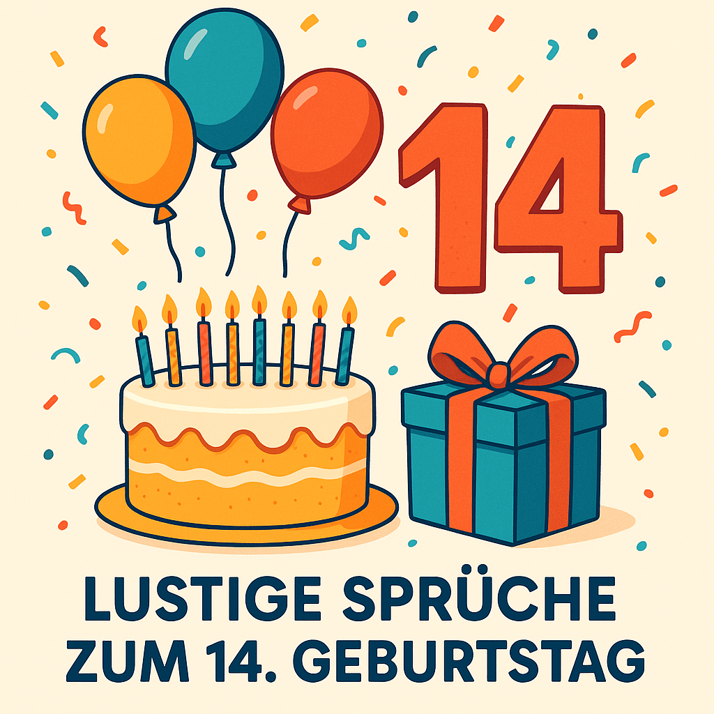 55 Lustige Sprüche zum 14. Geburtstag – Für Jungen & Mädchen mit Humor