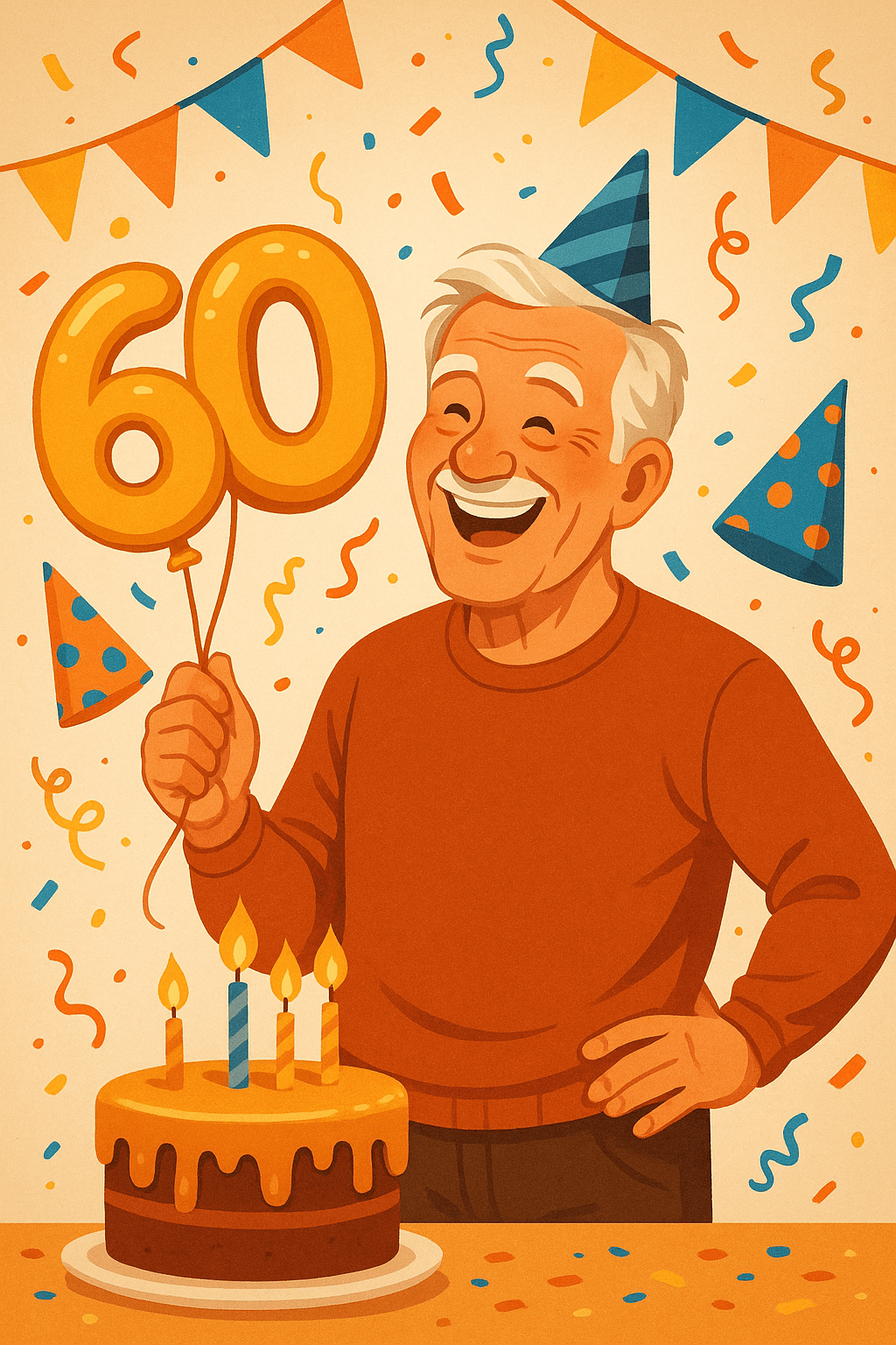 60 Lustige Sprüche zum 60. Geburtstag für Männer – Humorvolle Glückwünsche mit Witz