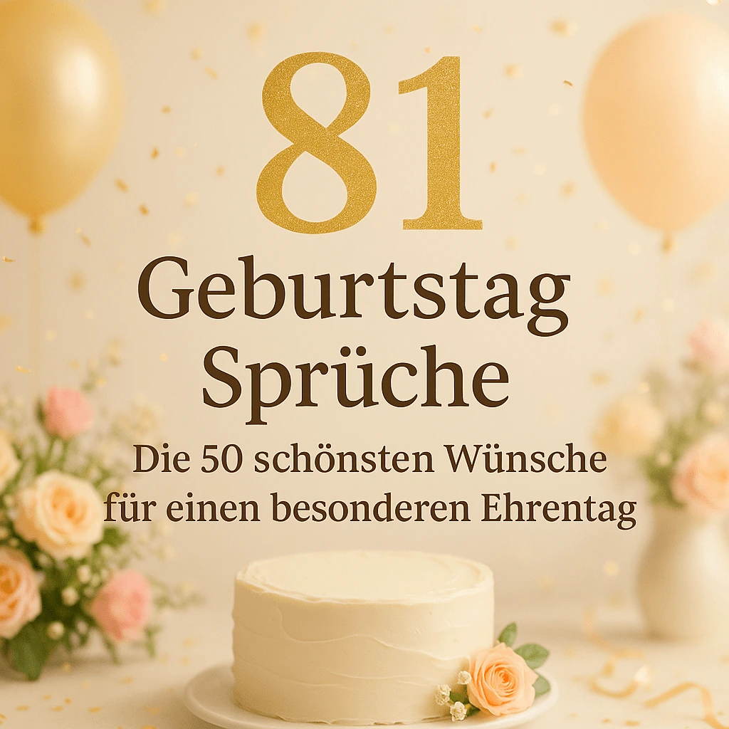 81. Geburtstag Sprüche – Die 50 schönsten Wünsche für einen besonderen Ehrentag