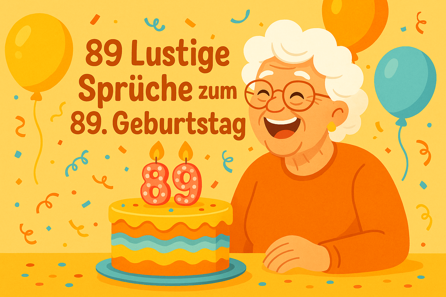 89 Lustige Sprüche zum 89. Geburtstag – So wird der Ehrentag unvergesslich