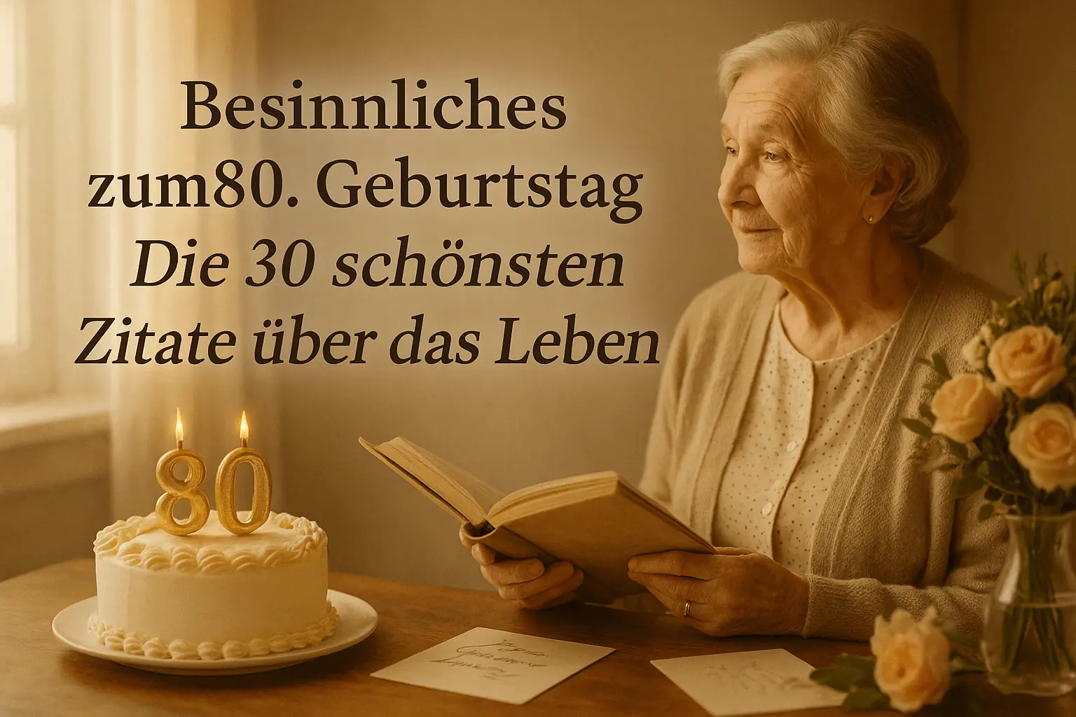 Besinnliches zum 80. Geburtstag – Die 30 schönsten Zitate über das Leben