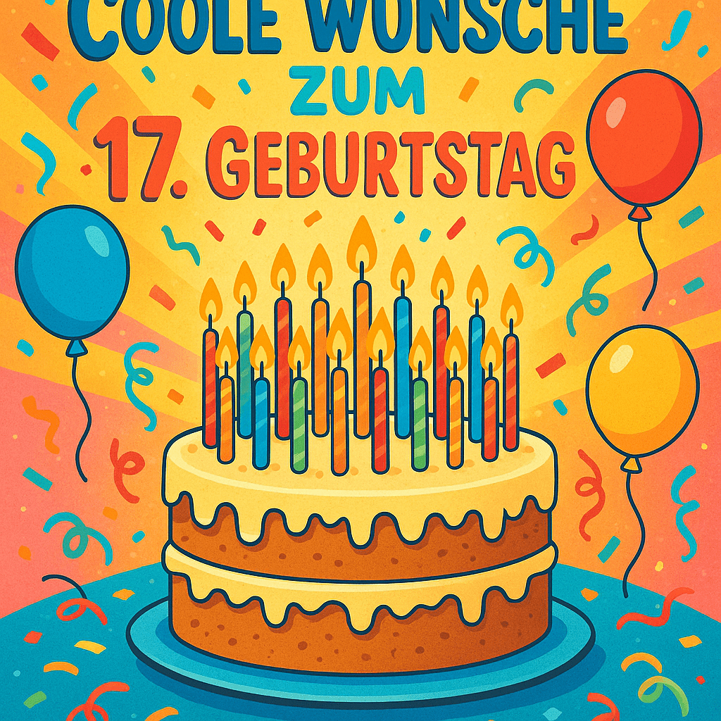 50 coole Wünsche zum 17 Geburtstag – Originell & Lustig