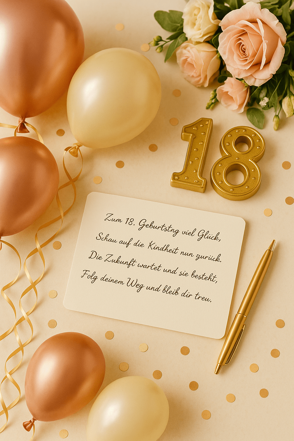 Die 25 schönsten Gedichte für den 18. Geburtstag