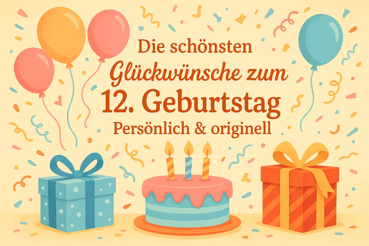 Die schönsten Glückwünsche zum 12. Geburtstag – Persönlich & originell