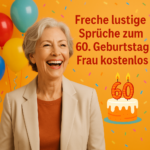 Freche lustige Sprüche zum 60. Geburtstag Frau kostenlos – 60 witzige Ideen mit Charme