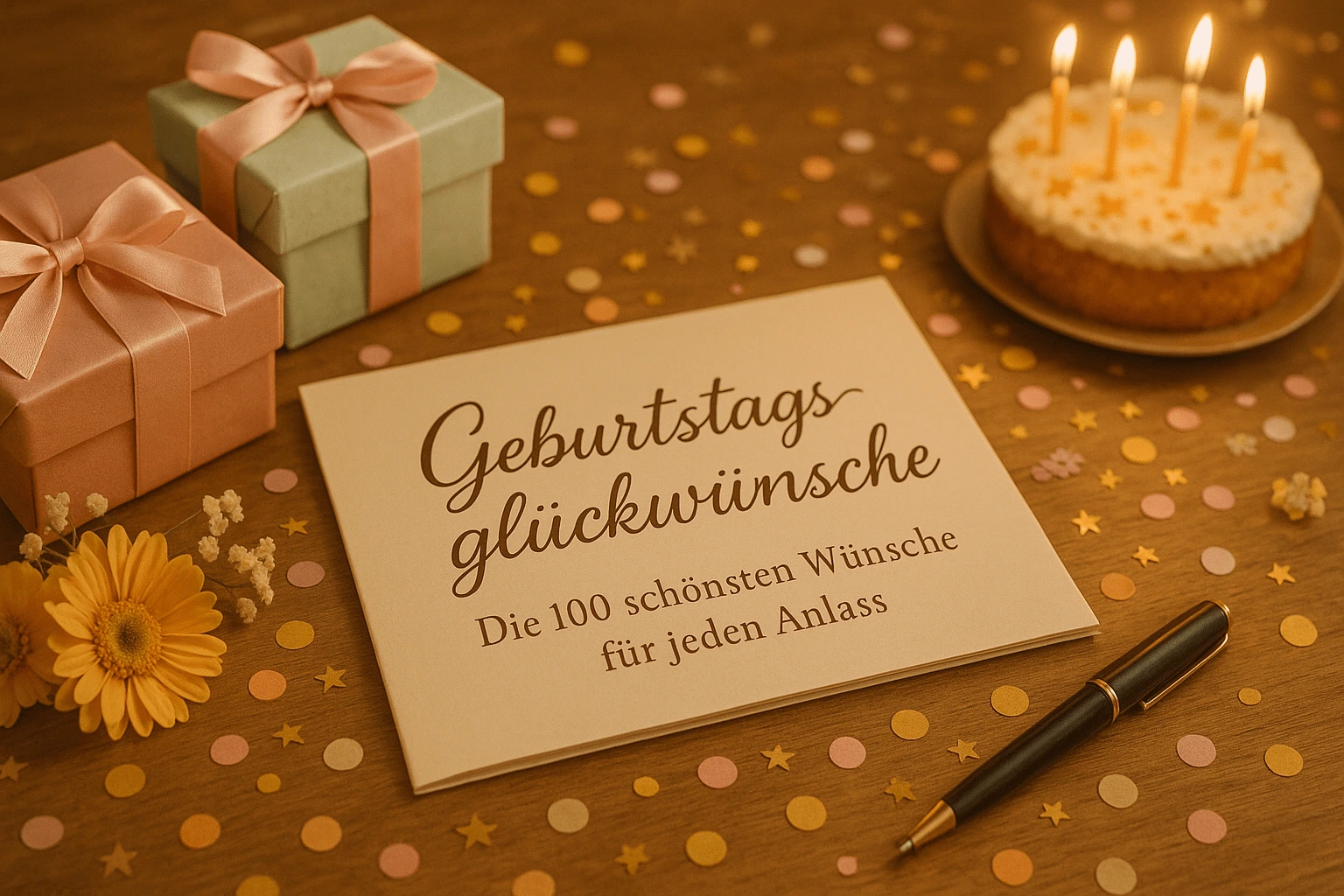 Geburtstagsglückwünsche – Die 100 schönsten Wünsche für jeden Anlass