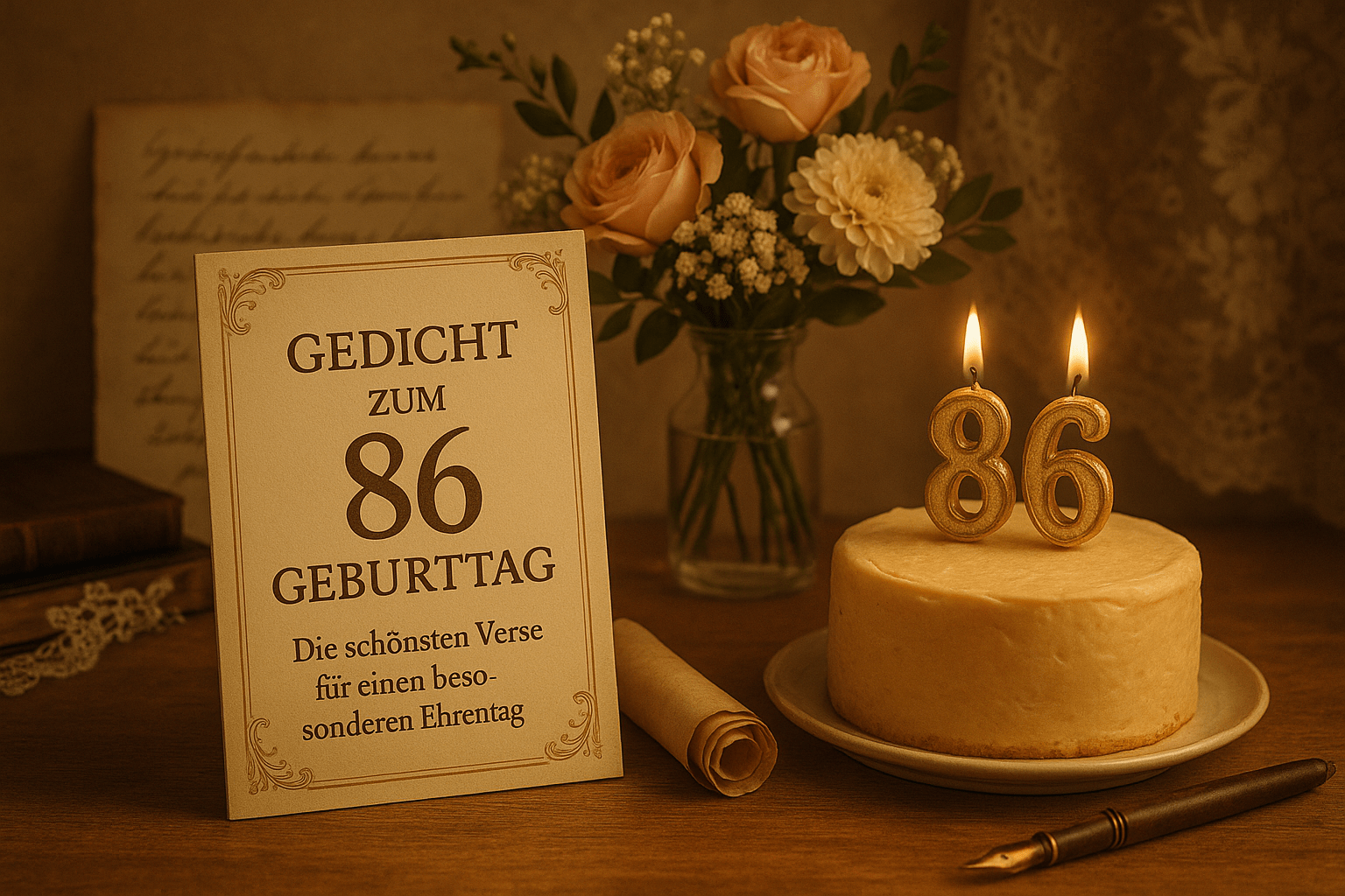 Gedicht zum 86. Geburtstag – Die schönsten Verse für einen besonderen Ehrentag