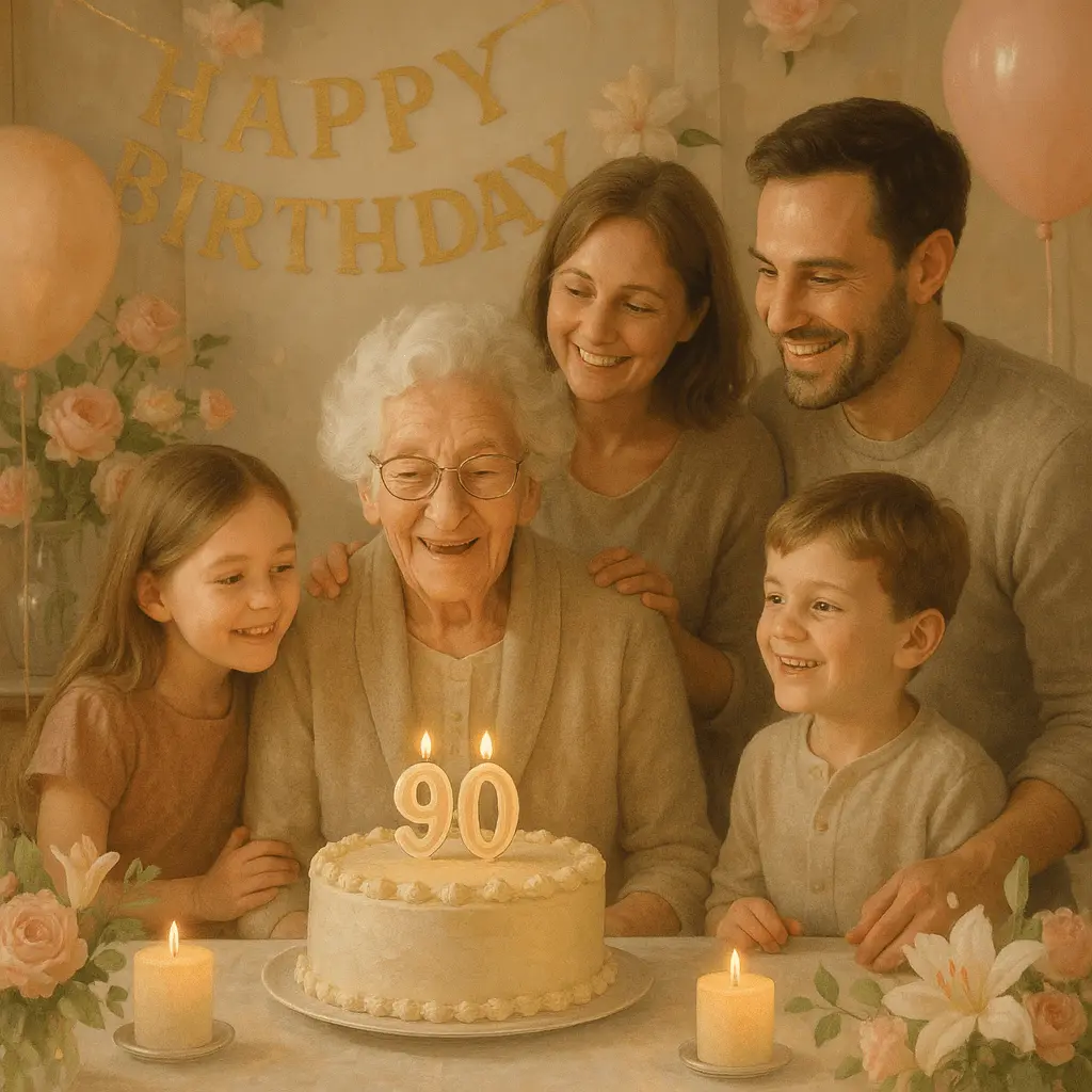Gedicht zum 90. Geburtstag einer Frau – Die schönsten Verse für Oma, Mama & Tante