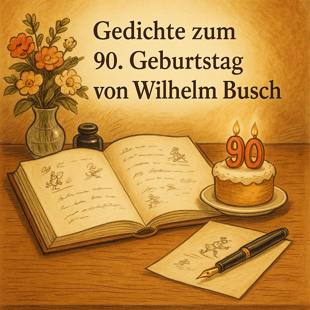 Gedichte zum 90. Geburtstag von Wilhelm Busch