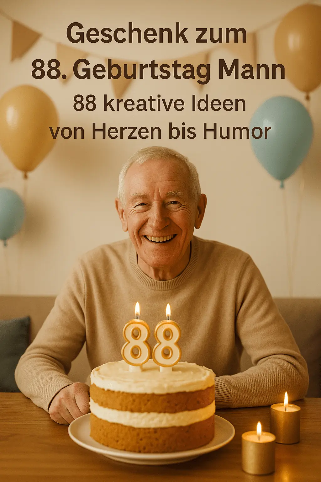 Geschenk zum 88. Geburtstag Mann – 88 kreative Ideen von Herzen bis Humor