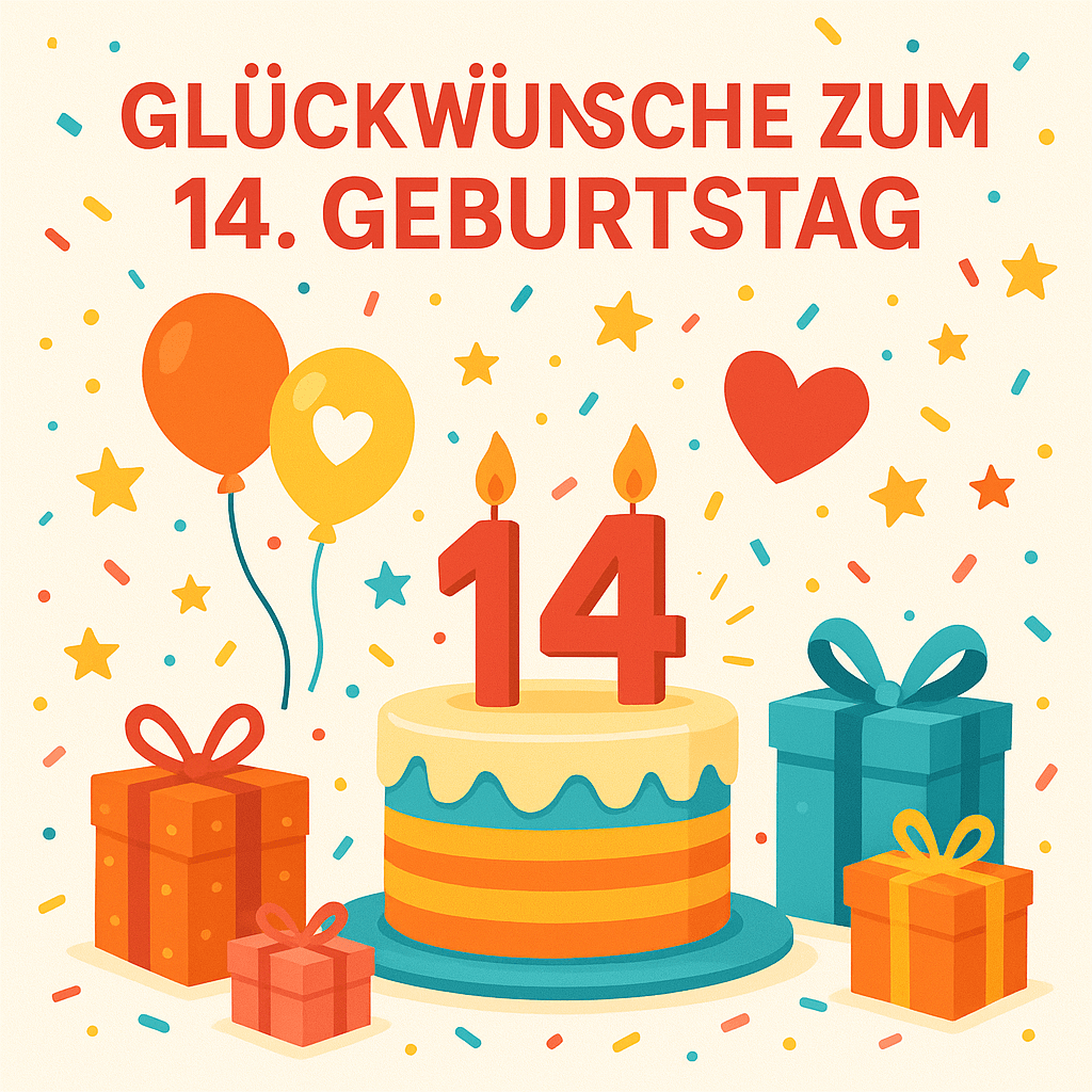 Glückwünsche zum 14. Geburtstag – Die 55 schönsten Wünsche für Teenager