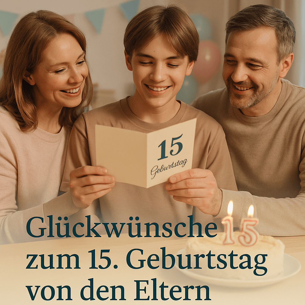 Glückwünsche zum 15. Geburtstag von den Eltern – Die schönsten Texte & Ideen