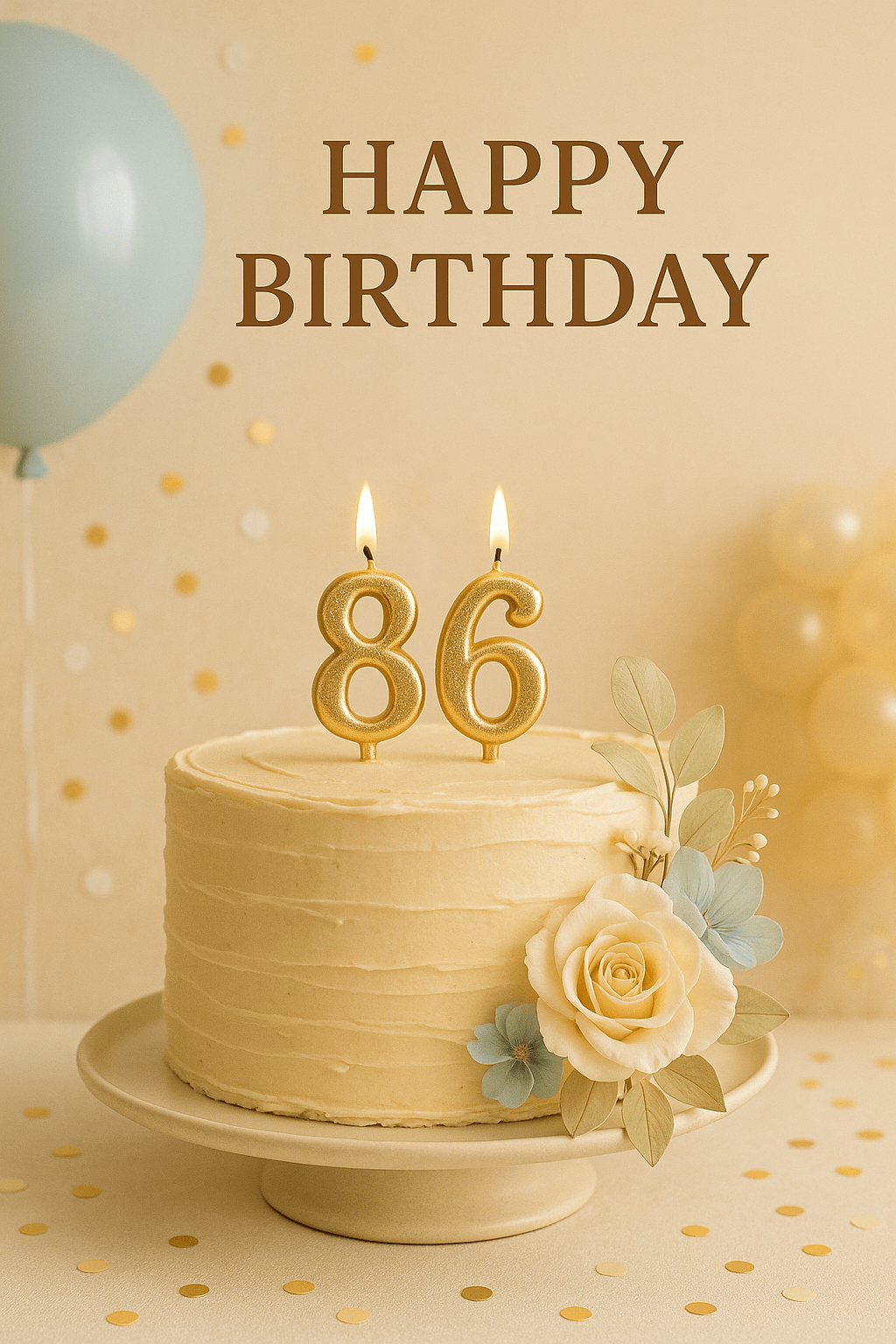 Glückwünsche zum 86. Geburtstag – Die schönsten Wünsche und Sprüche