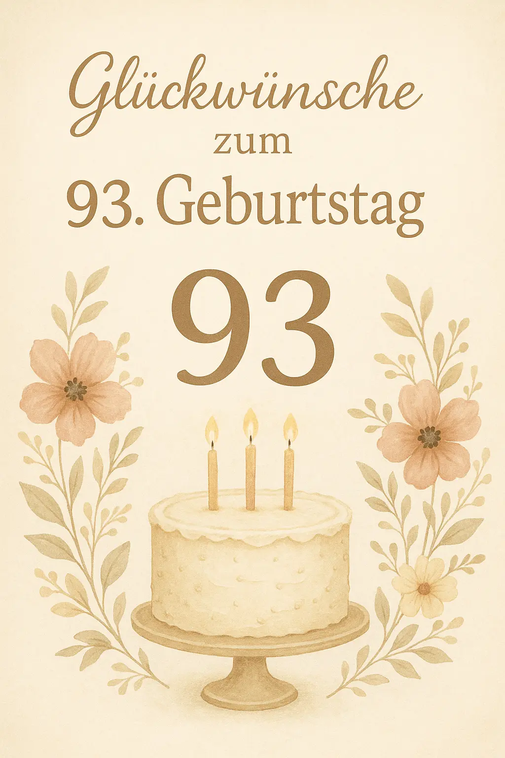Herzliche Glückwünsche zum 93. Geburtstag – So findest du die perfekten Worte