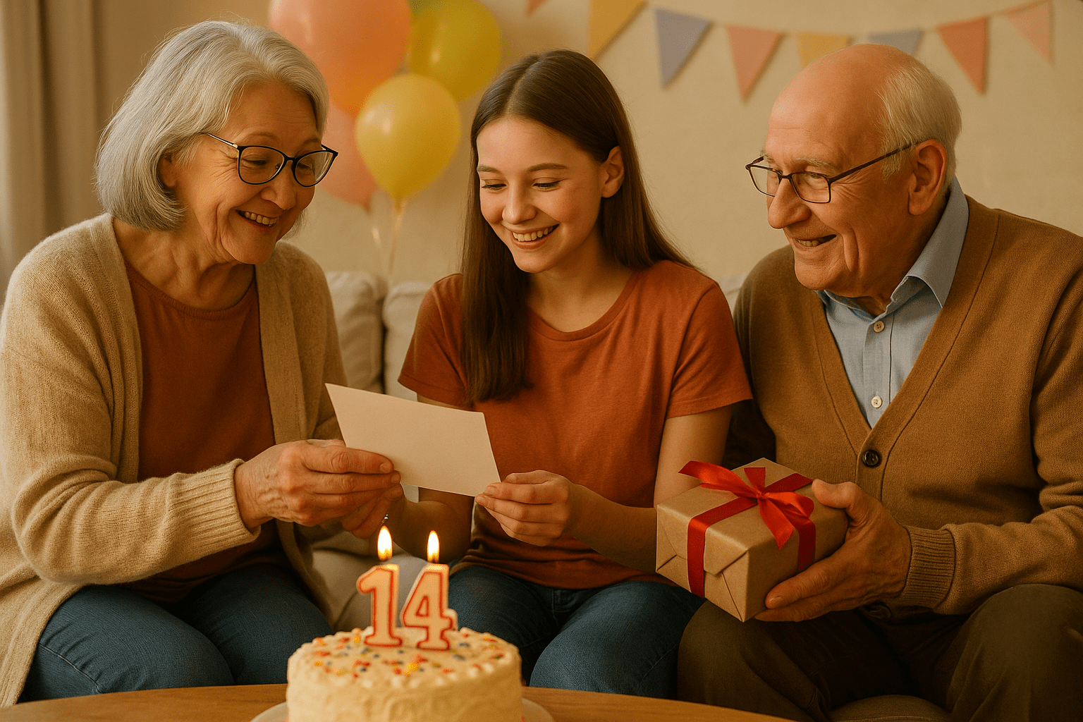 Herzliche Sprüche zum 14. Geburtstag von Oma und Opa – So gratulieren die Großeltern liebevoll