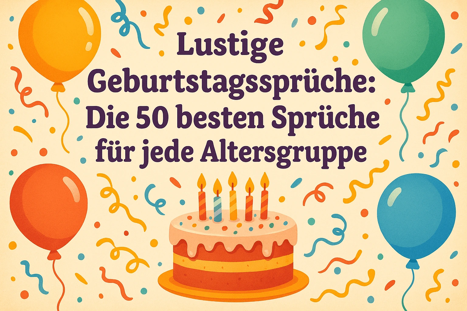 Lustige Geburtstagssprüche: Die 50 besten Sprüche für jede Altersgruppe