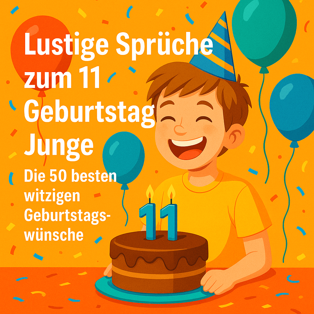 Lustige Sprüche zum 11 Geburtstag Junge – Die 50 besten witzigen Geburtstagswünsche