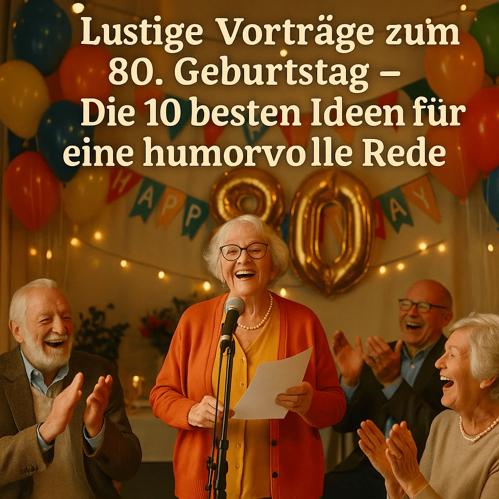 Lustige Gedichte zum 80. Geburtstag kostenlos – Die besten witzigen Verse zum Ehrentag