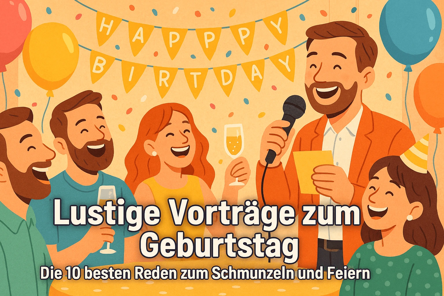 Lustige Vorträge zum Geburtstag – Die 10 besten Reden zum Schmunzeln und Feiern