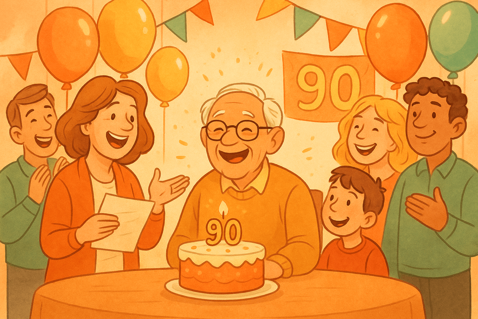 Lustiger Vortrag zum 90. Geburtstag: So gelingt die perfekte humorvolle Rede