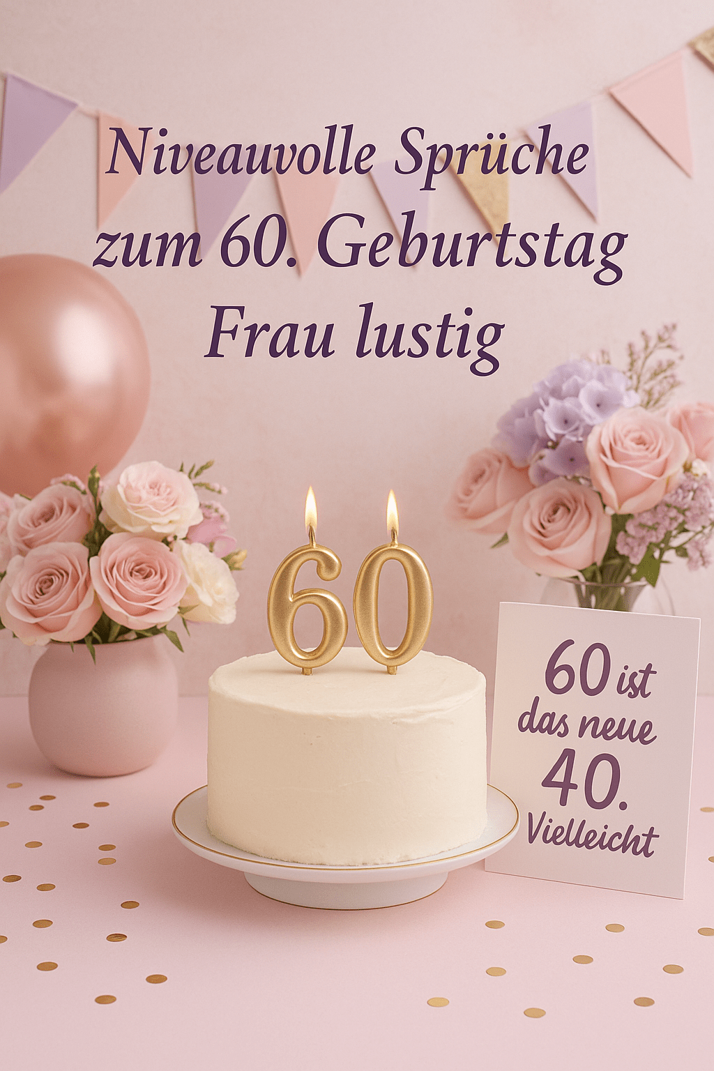Niveauvolle Sprüche zum 60. Geburtstag Frau lustig – Die 30 besten Ideen für einen stilvollen Geburtstag