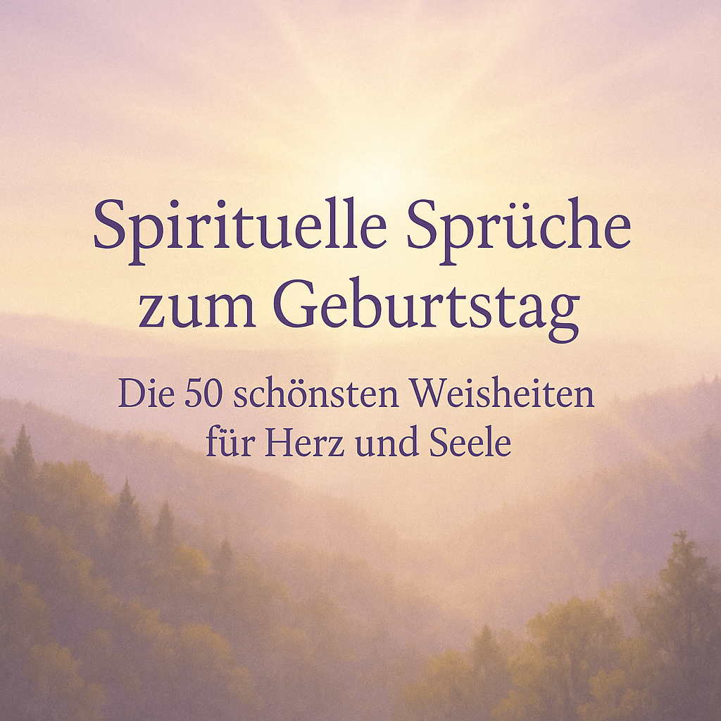 Spirituelle Sprüche zum Geburtstag – Die 50 schönsten Weisheiten für Herz und Seele