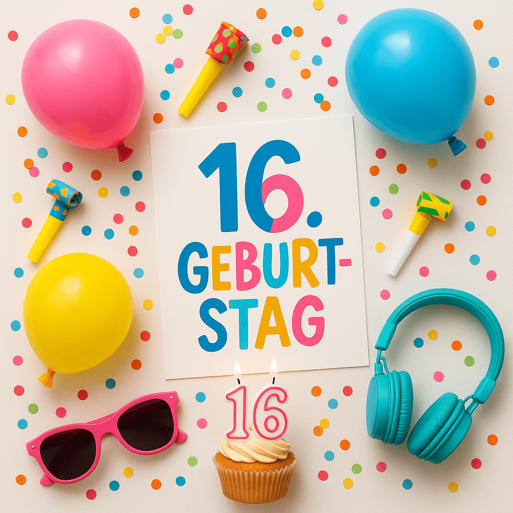 Sprüche zum 16. Geburtstag lustig kurz – Die 50 besten witzigen Glückwünsche
