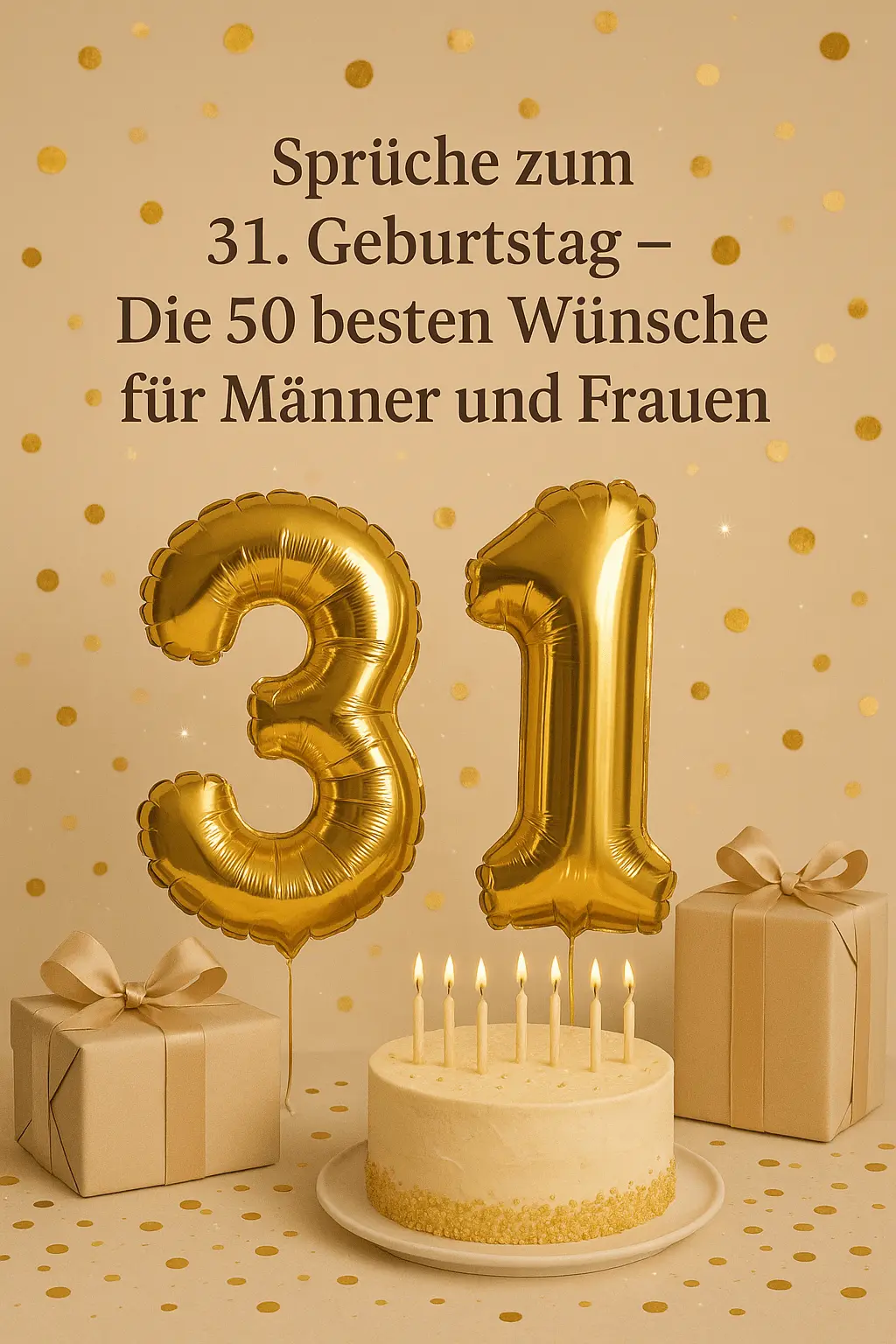 Sprüche zum 31. Geburtstag – Die 50 besten Wünsche für Männer und Frauen