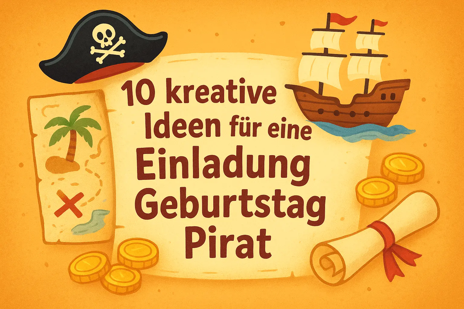 10 kreative Ideen für eine Einladung Geburtstag Pirat