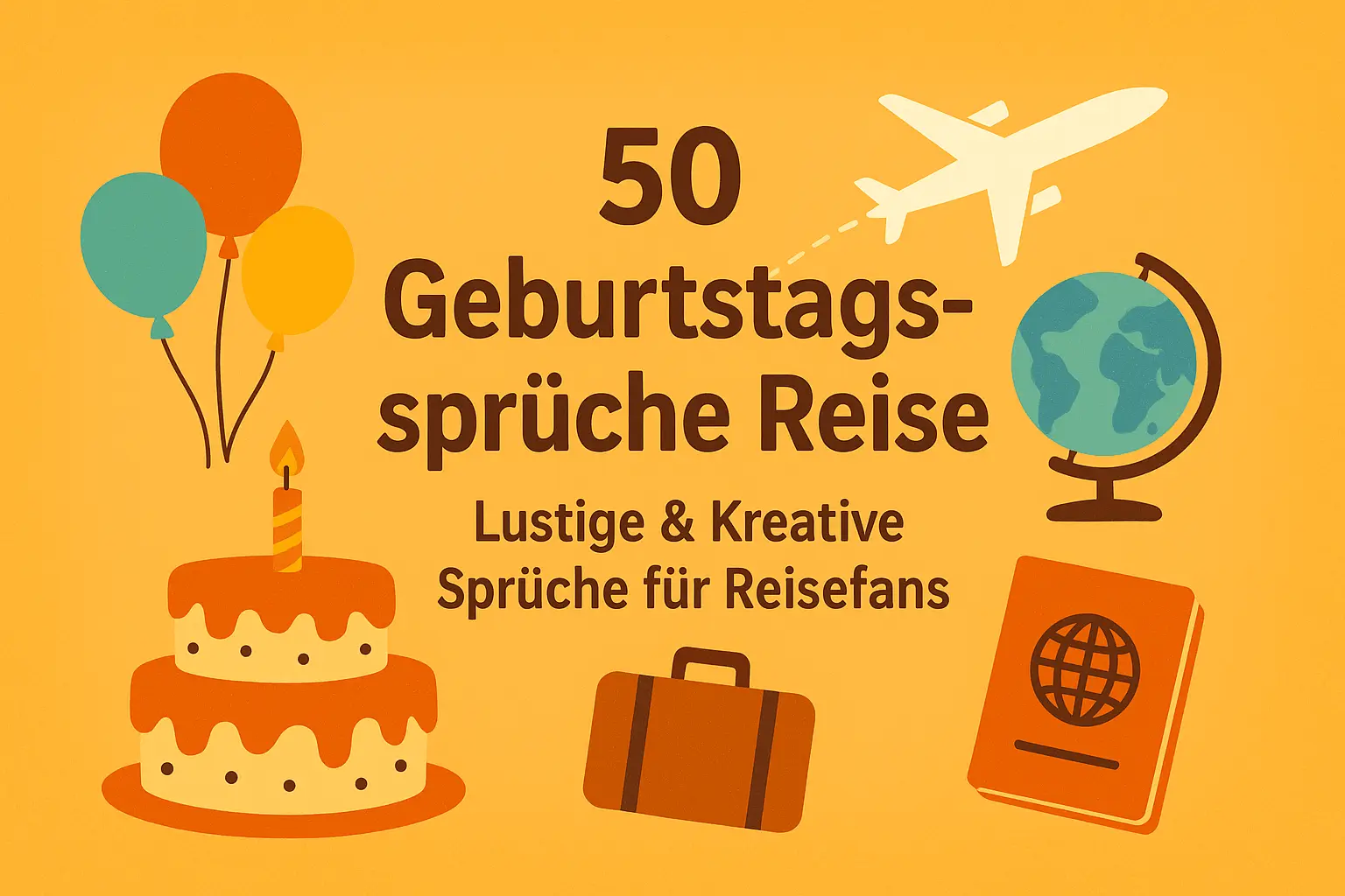 50 Geburtstagssprüche Reise – Lustige & Kreative Sprüche für Reisefans