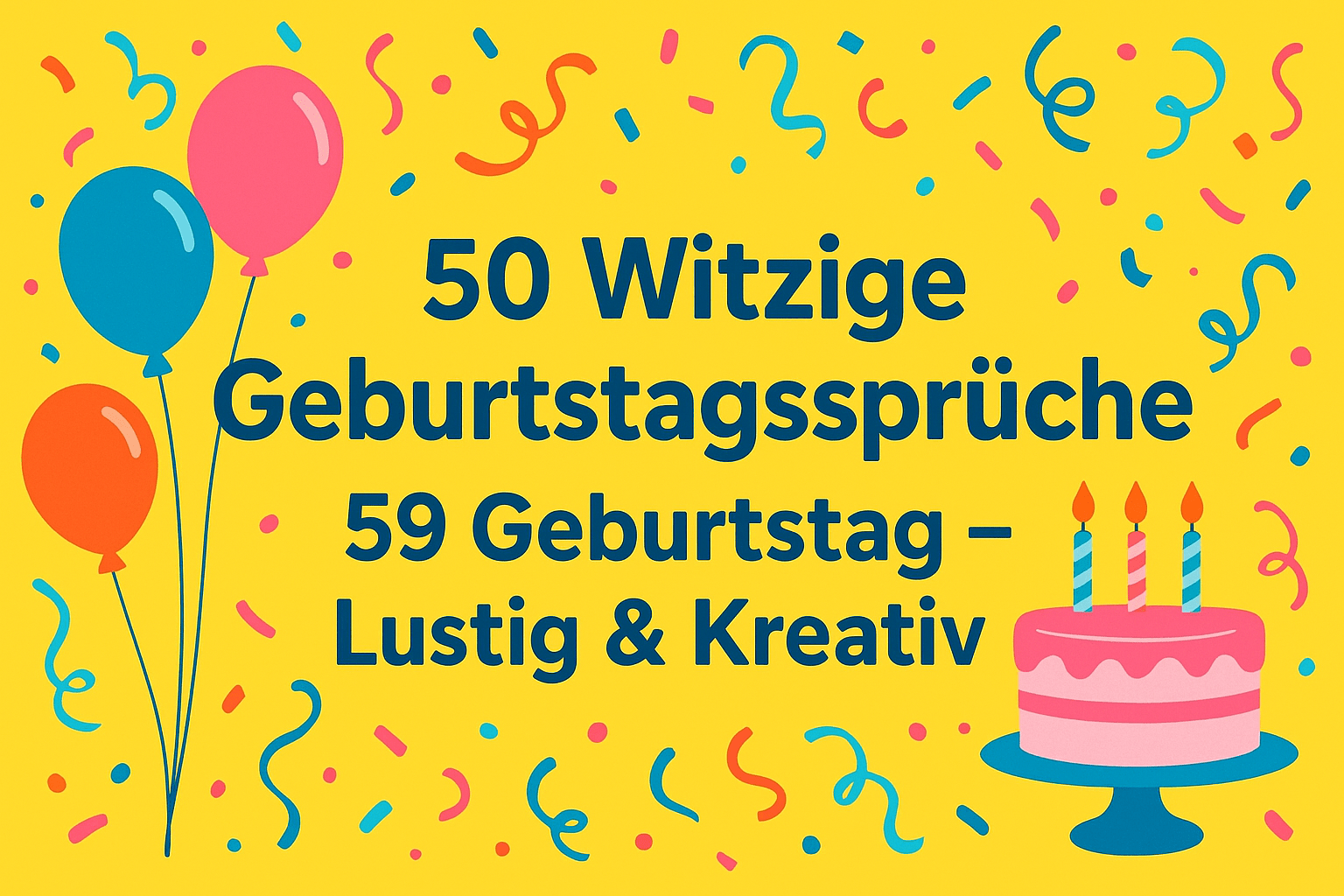 50 Witzige Geburtstagssprüche 59 Geburtstag – Lustig & Kreativ