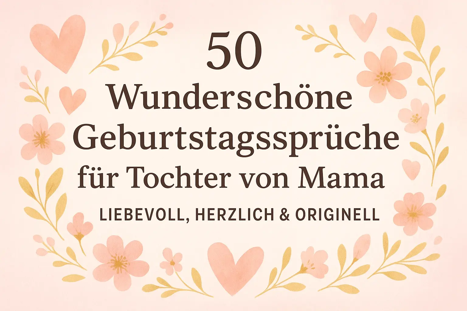 50 Wunderschöne Geburtstagssprüche für Tochter von Mama – Liebevoll, Herzlich & Originell