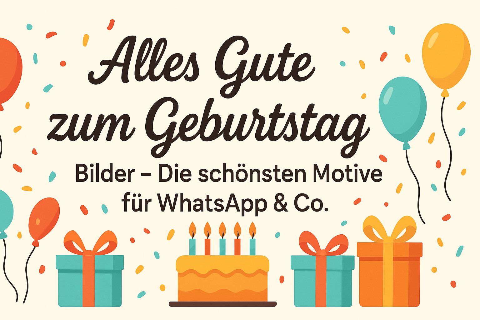 Alles Gute zum Geburtstag Bilder – Die schönsten Motive für WhatsApp & Co.