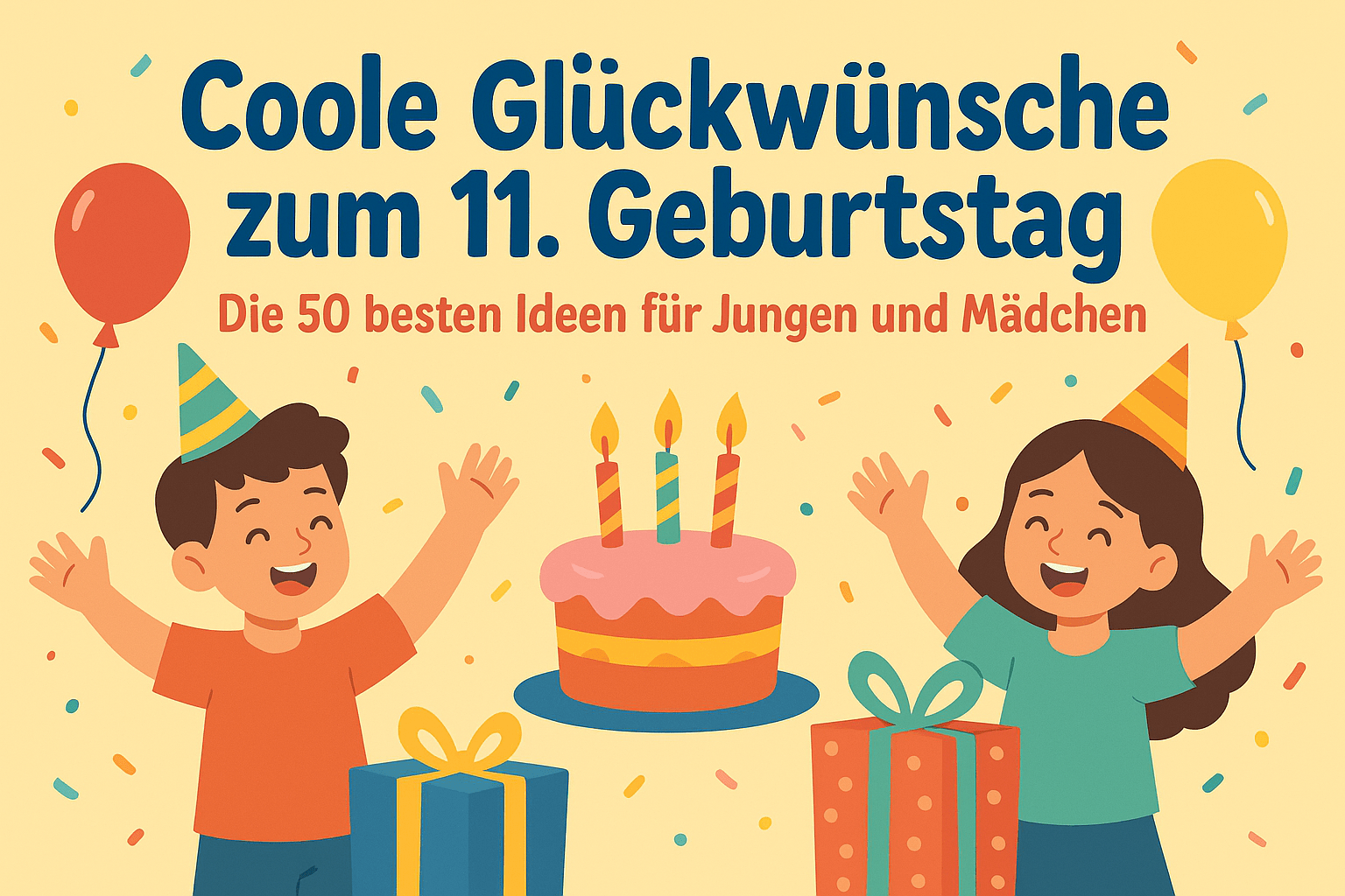 Coole Glückwünsche zum 11. Geburtstag – Die 50 besten Ideen für Jungen und Mädchen