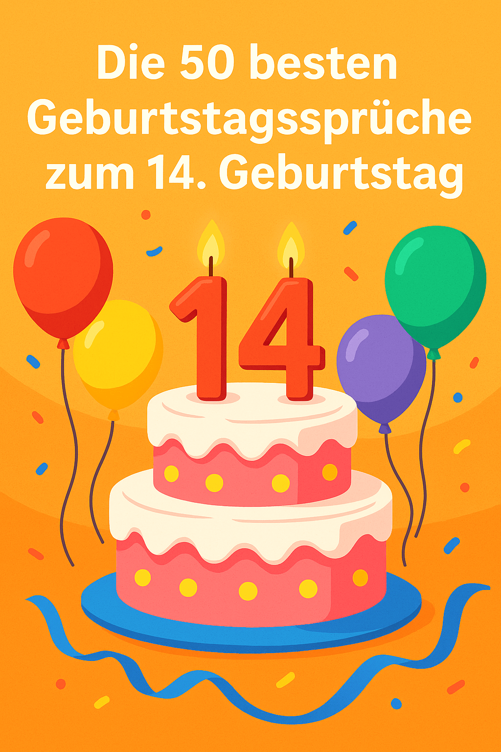 Die 50 besten Geburtstagssprüche zum 14. Geburtstag