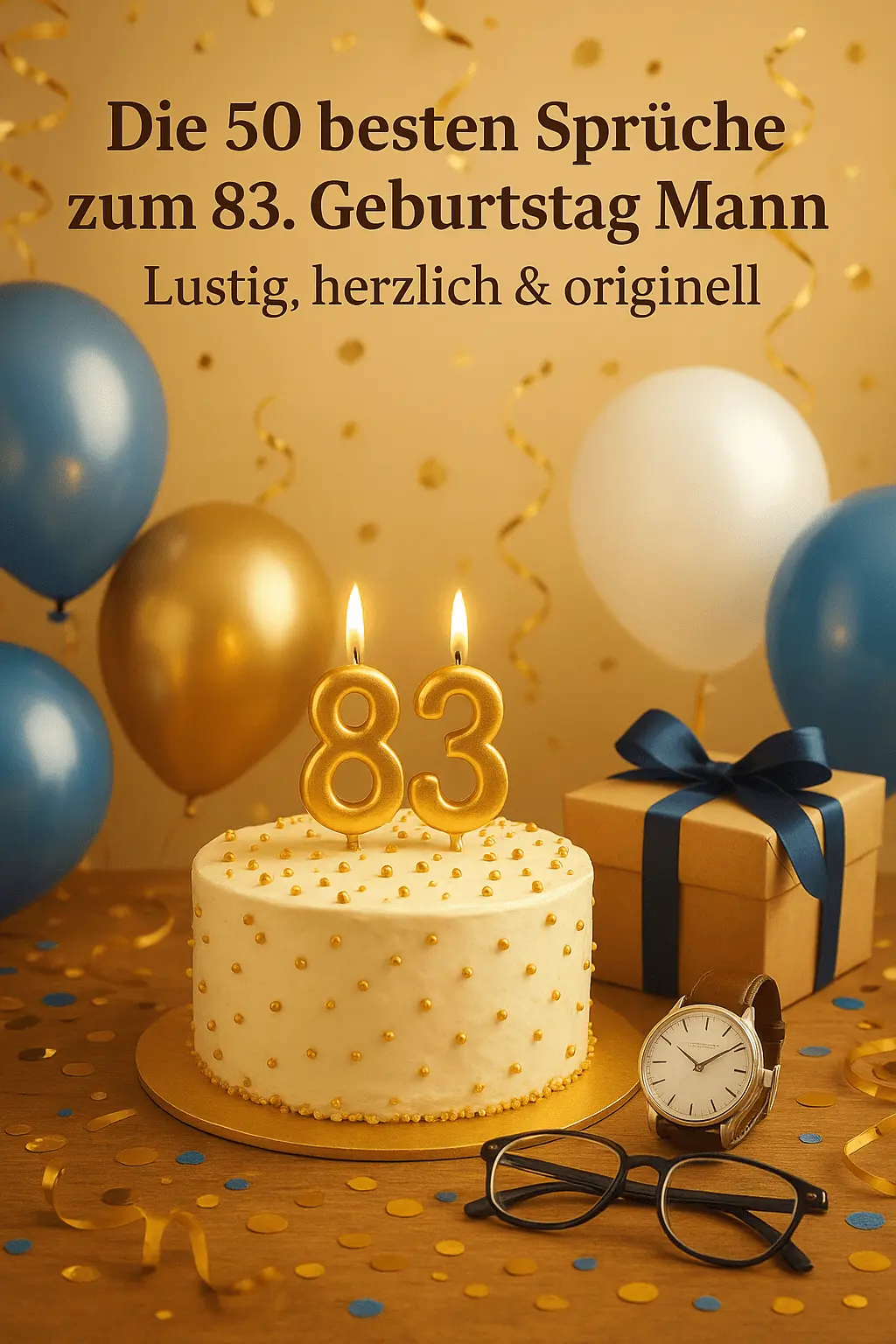 Die 50 besten Sprüche zum 83. Geburtstag Mann – Lustig, herzlich & originell