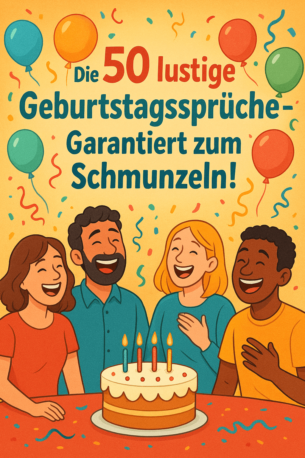 Die 50 lustige Geburtstagssprüche – Garantiert zum Schmunzeln!