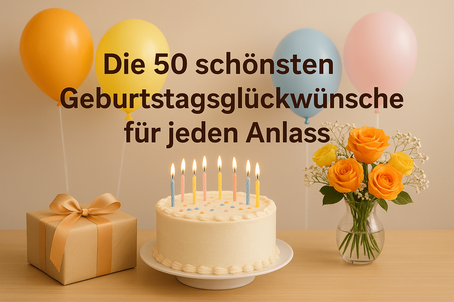 Die 50 schönsten Geburtstagsglückwünsche für jeden Anlass