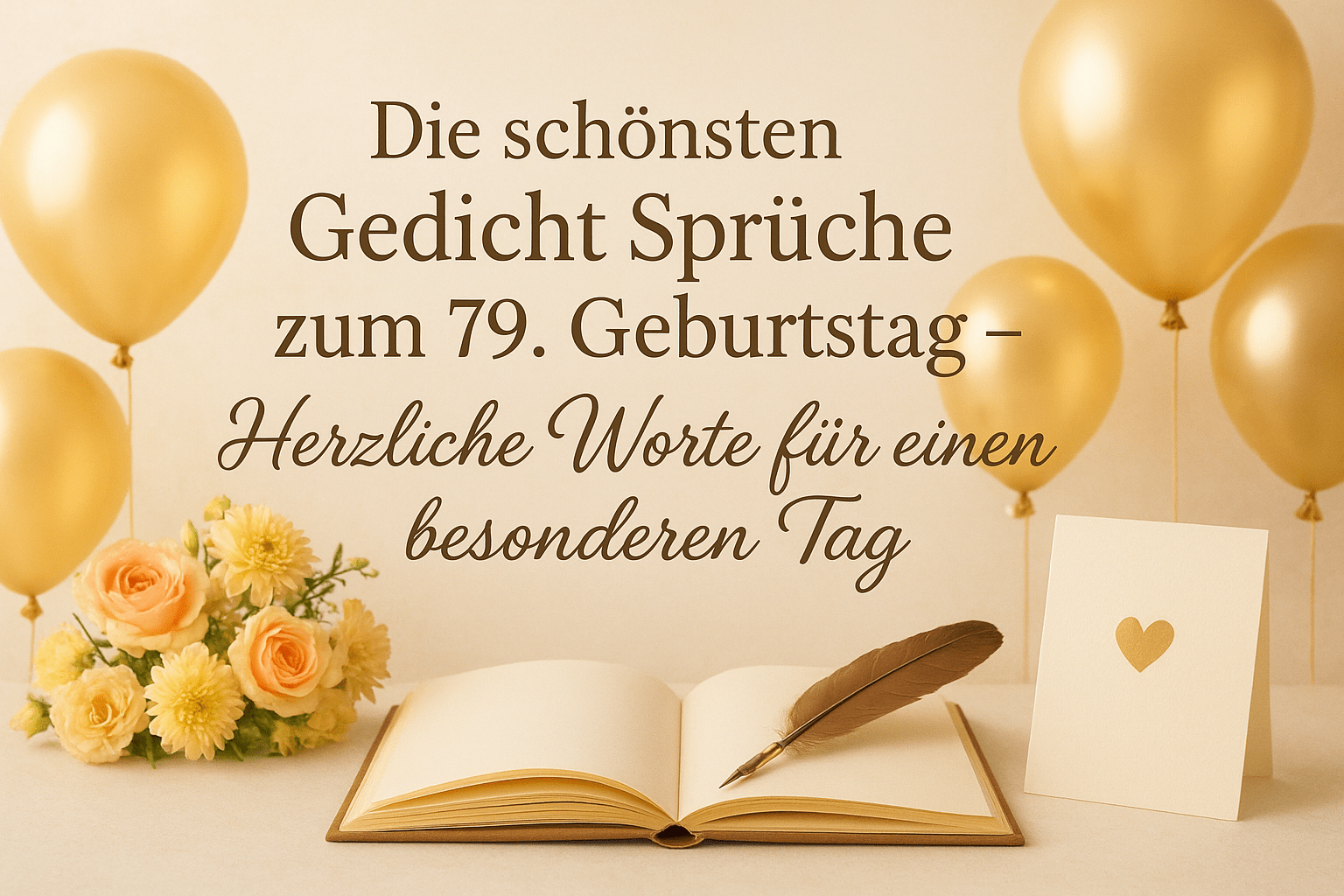 Die schönsten Gedicht Sprüche zum 79. Geburtstag – Herzliche Worte für einen besonderen Tag