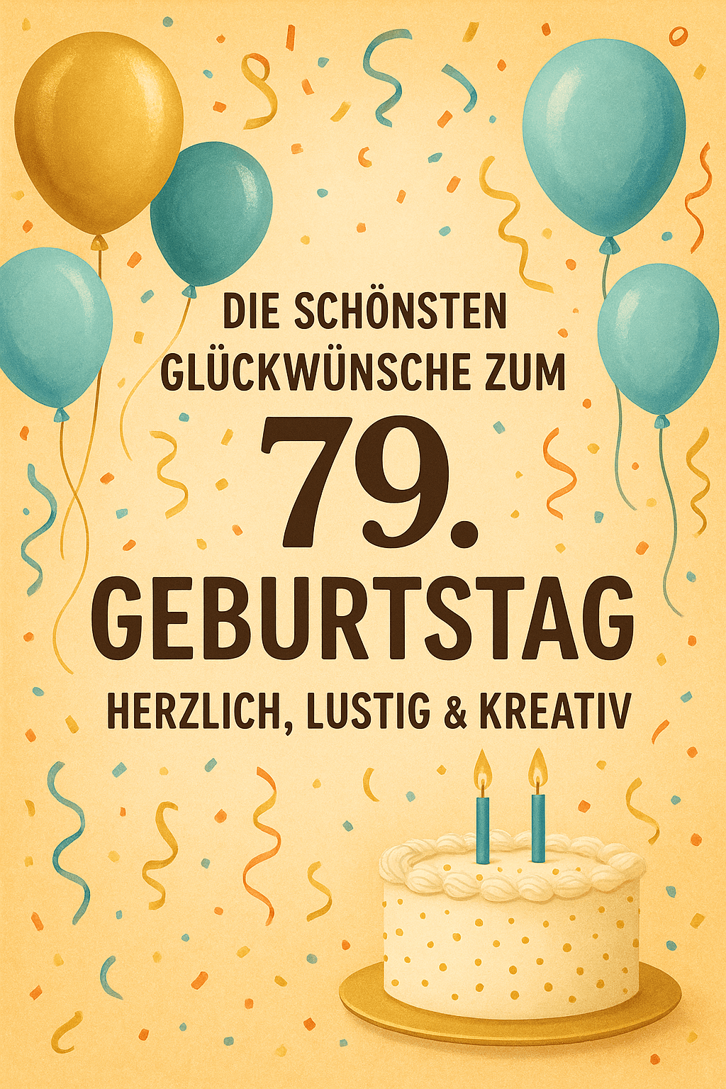 Die schönsten Glückwünsche zum 79. Geburtstag – Herzlich, Lustig & Kreativ