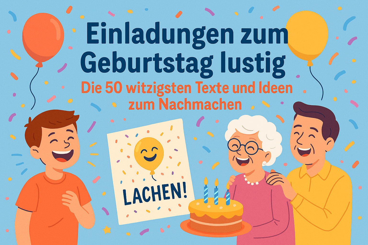 Einladungen zum Geburtstag lustig – Die 50 witzigsten Texte und Ideen zum Nachmachen