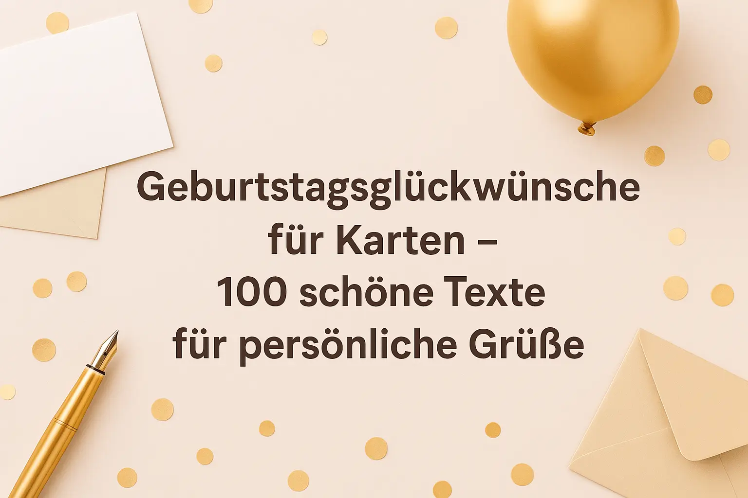 Geburtstagsglückwünsche für Karten – 100 schöne Texte für persönliche Grüße