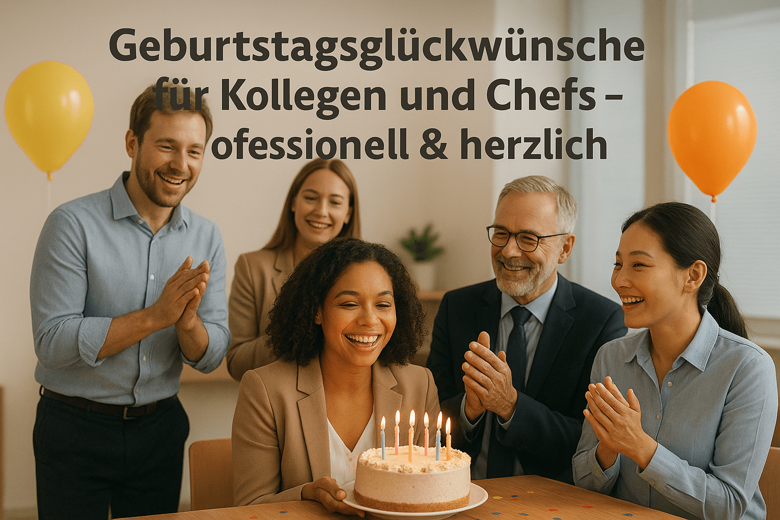 Geburtstagsglückwünsche für Kollegen und Chefs – Professionell & herzlich