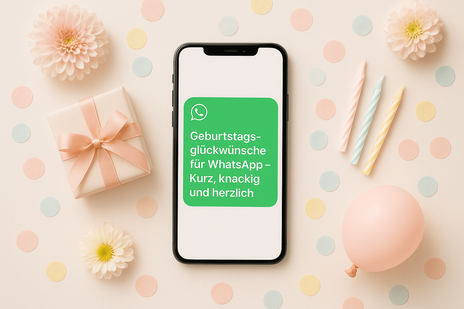 Geburtstagsglückwünsche für WhatsApp – Kurz, knackig und herzlich