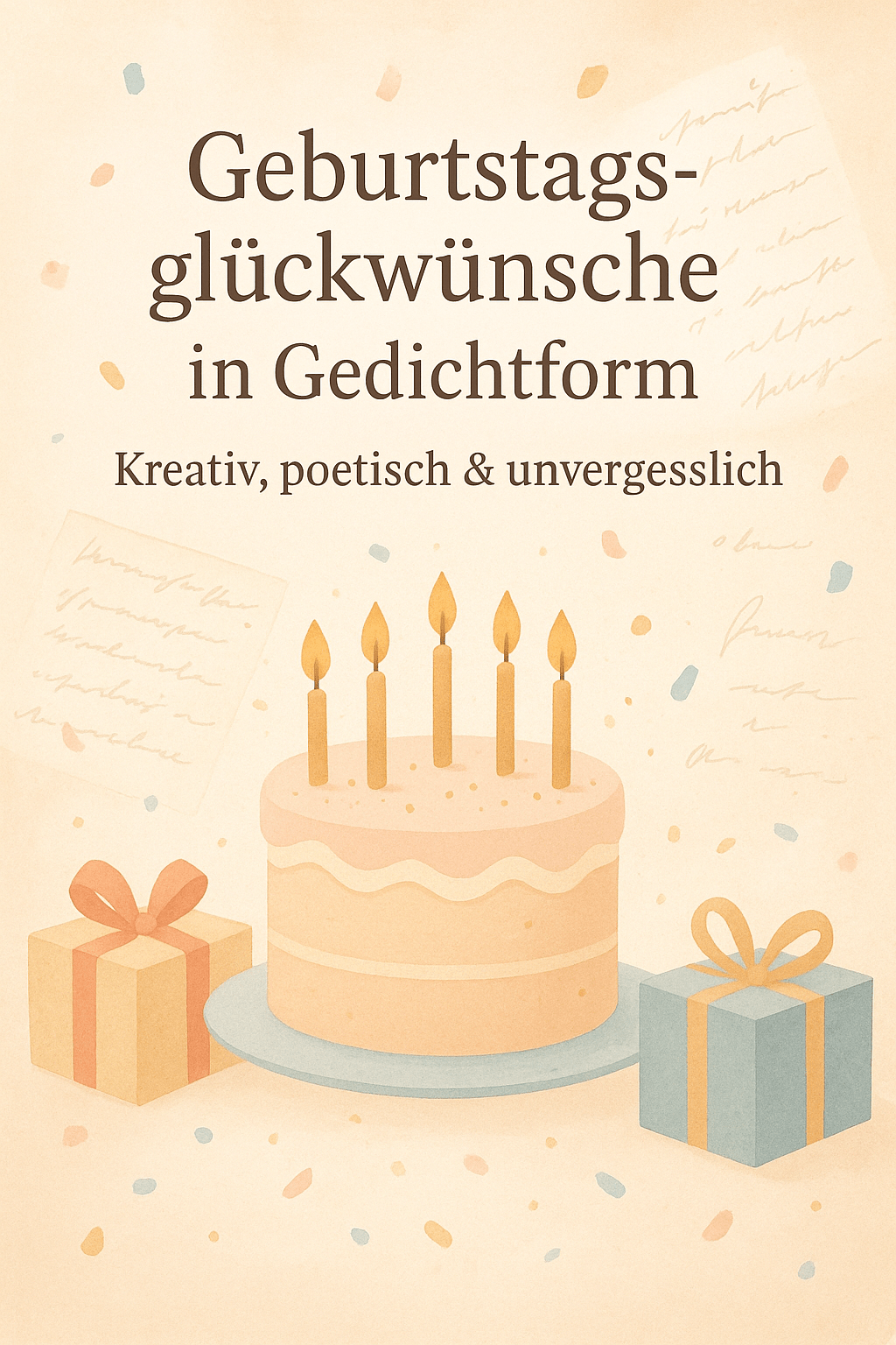 Geburtstagsglückwünsche in Gedichtform – Kreativ, poetisch & unvergesslich
