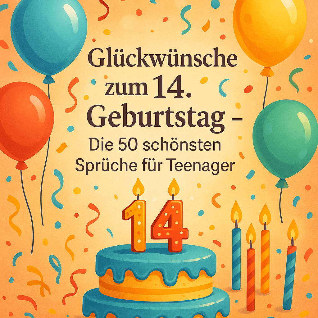 Glückwünsche zum 14. Geburtstag – Die 50 schönsten Sprüche für Teenager